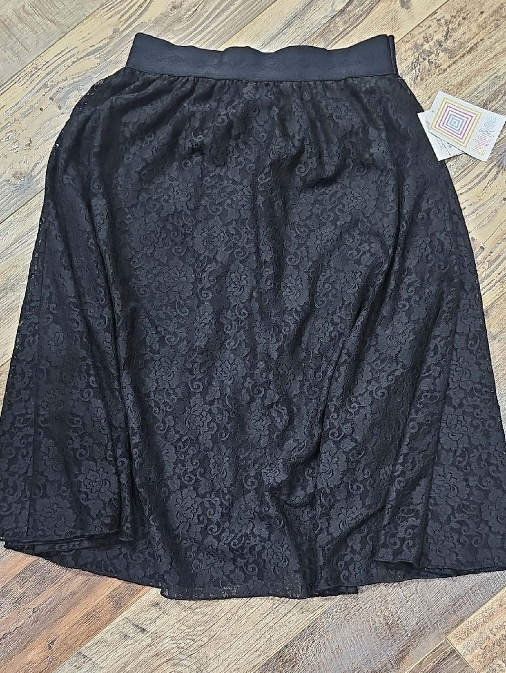 LuLaRoe Black Lace Lola Skirt